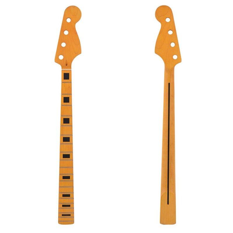 Electric Bass Guitar Neck Yellow Maple Wood 20 Fret Repair Replacement Parts for PB Bass Malaysia