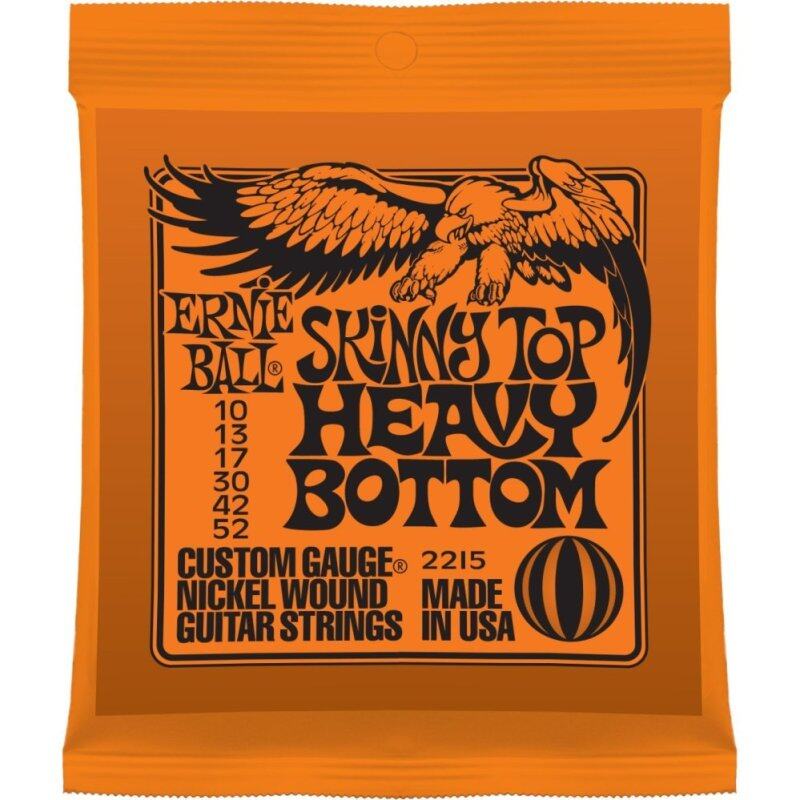 Ernie Ball 2215 Skinny Top Heavy Bottom Slinky Nickel Wound Electric Guitar Strings Package (6-String Set .010 - .052) Malaysia