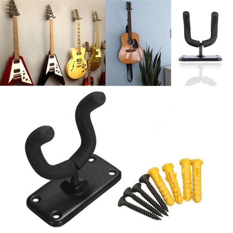 Guitar Hanger Holder Wall Mount Display Stand Rack Bracket Serves For Acoustic Electric Bass Guitar Parts & Accessories + Screws Malaysia