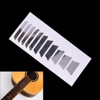 รีวิว BolehDeals Sound Hole Decal Sticker for 40 41… ซื้อที่ไหน Guitar Inlay Sticker For Electric Acoustic Guitar Fretboard Marker Scale Decal Silver – intl
