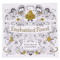 HengSong Secret Garden An Inky Treasure Hunt And Coloring Book Enchanted Forest 24 Pages English