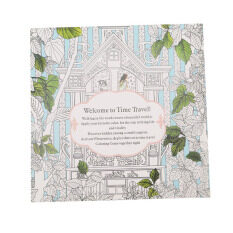 HengSong Secret Garden Time Travel And Coloring Book English 12pages