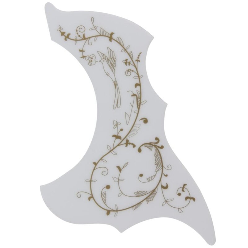 Hummingbird Acoustic Guitar Celluloid Pickguard Scratch Plate Pick Guards(White) Malaysia