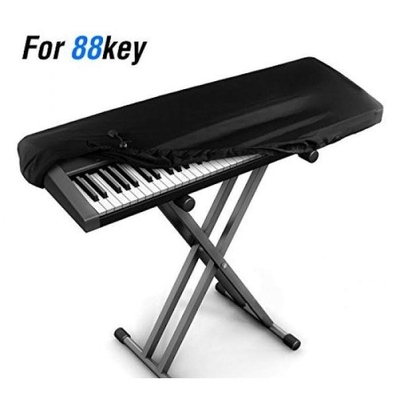 JamBer Stretchable Electronic Piano Keyboard Dust Cover for 88 Key Keyboard, Black Malaysia