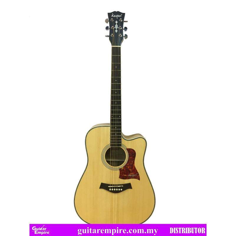 KASPAR Semi-Acoustic Guitar K218C-EQ, With Pickup and Built-in Tuner, Rosewood Fingerboard, Matte Furnishing Malaysia