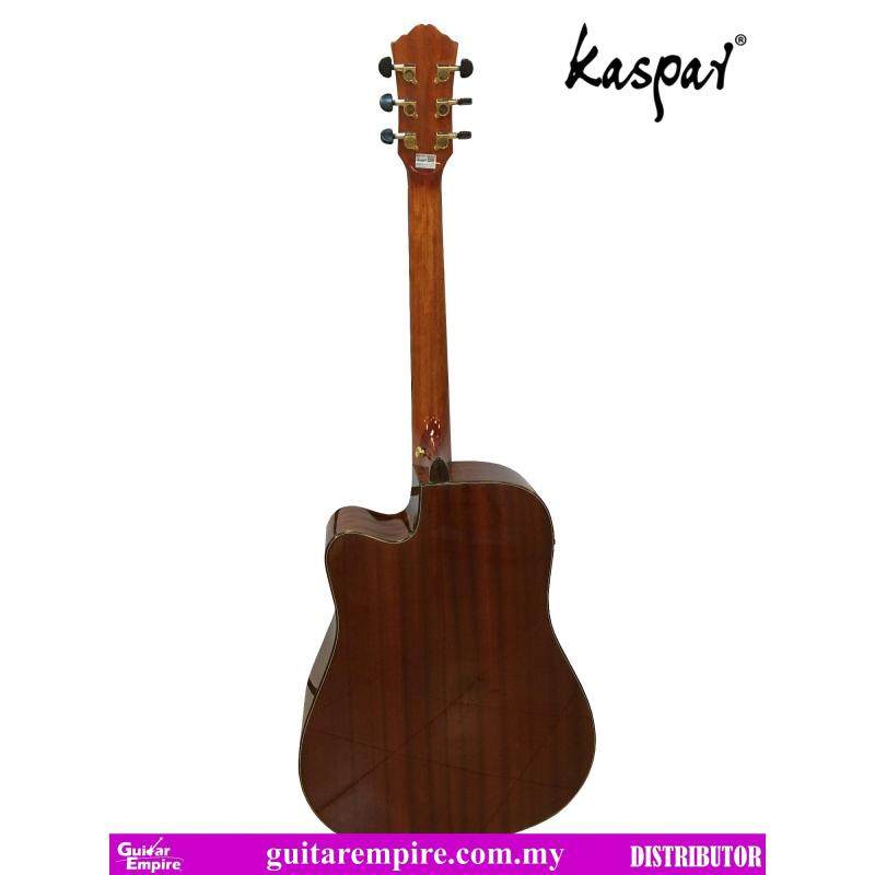 KASPAR Solid Top Semi-Acoustic Guitar K655C-EQ, With Pickup and Built-in Tuner, Rosewood Fingerboard, Gloss Furnishing Malaysia