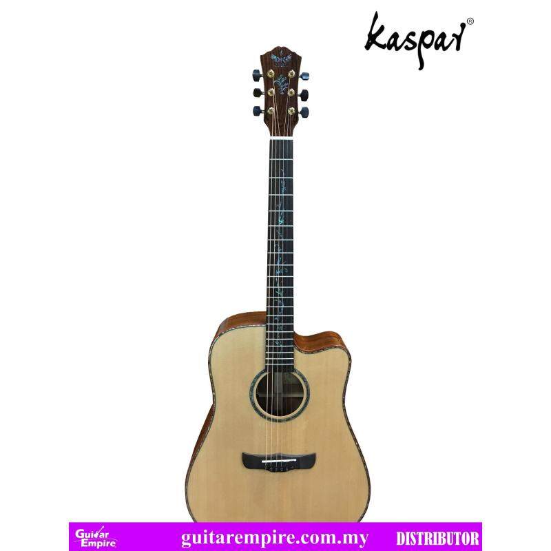 Kaspar Solid Top Semi-Acoustic, K417C-EQ, with Pickup and Built-in Tuner, Rosewood Fingerboard, Gloss Furnishing Malaysia