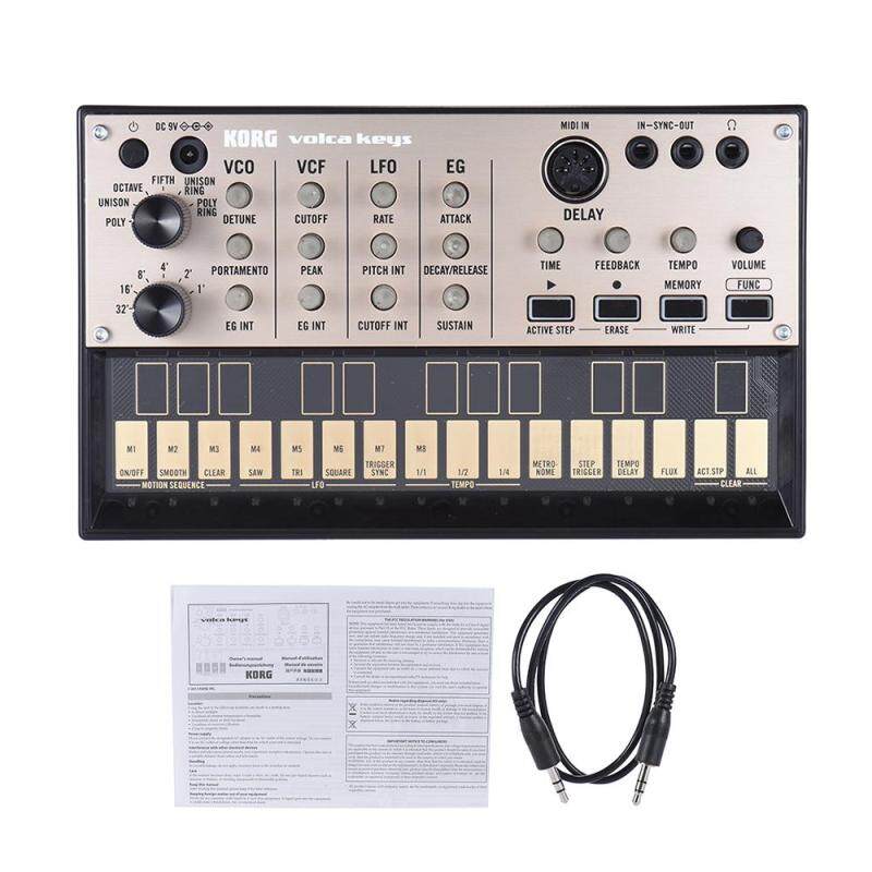 KORG VOLCA KEYS Portable Analog Synthesizer Synth Built-in Delay Effect Loop Sequencer with MIDI In 3.5mm Sync In/ Out Headphone Jacks Malaysia