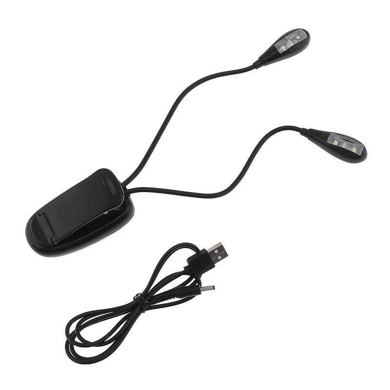 LED Reading Lamp Light Book Sheet Music Stand Student Dormitory Lights With Clip and USB Malaysia