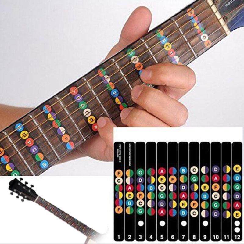 MagicWorldMall Musical Instrument Accessories Guitar Scale Stickers Student Guitar Bass Fretboard Scale Sticker Fingerboard Malaysia