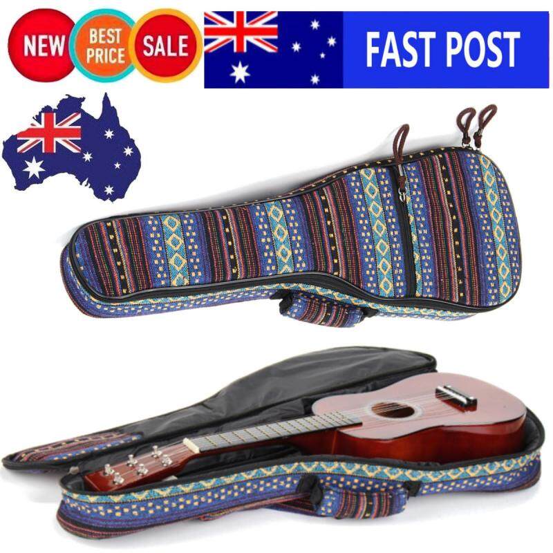 MECO 23 Ukulele Guitar Canvas Case Bag Padded Straps Backpack Soft 2018 AU Malaysia