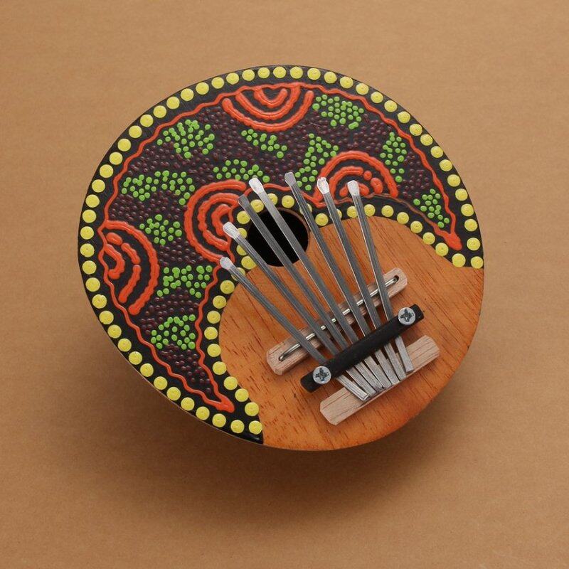 MEGA Thumb Piano 7 keys Tunable Coconut Shell Painted - intl