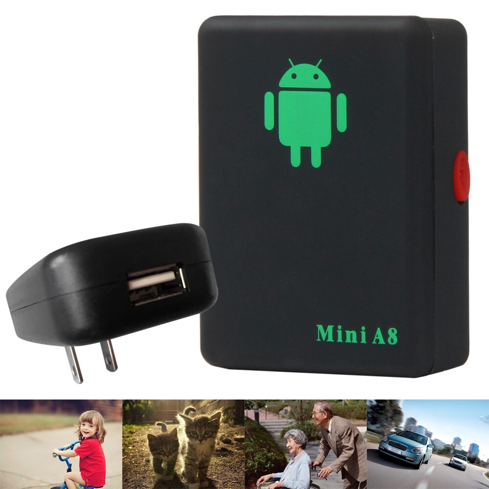 Mini A8 Tracker Locator Gsm Gprs Lbs 4 Bands Tracking Sos Button For Cars Kids Elder Pe - Us Plug By Look Out