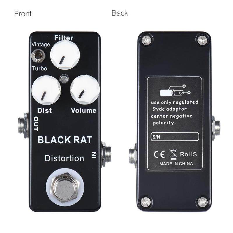 Mini Distortion Guitar Effect Pedal True Bypass Zinc-aluminium Alloy Body (Black) Malaysia