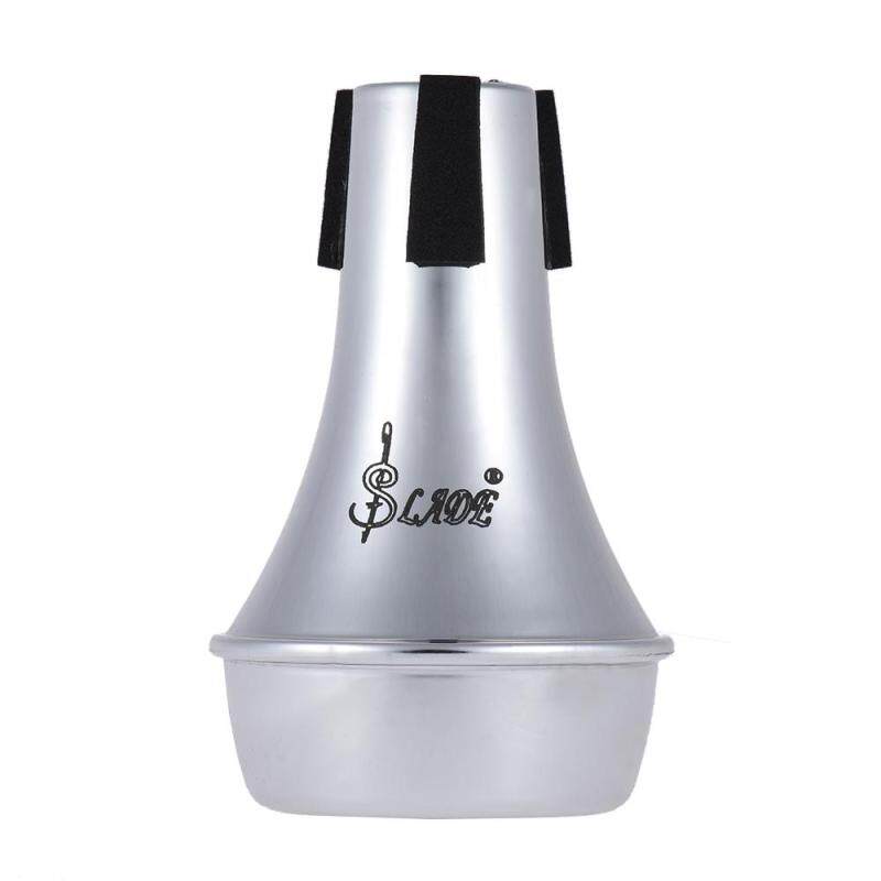 Mini Light-weight Practice Trumpet Straight Mute Silencer Sourdine ABS Material Silver Outdoorfree Malaysia