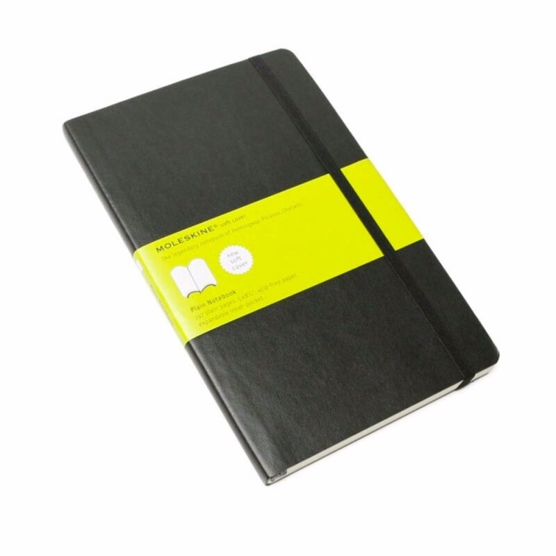 Moleskine Plain Black Notebook - Large - Soft Cover Malaysia