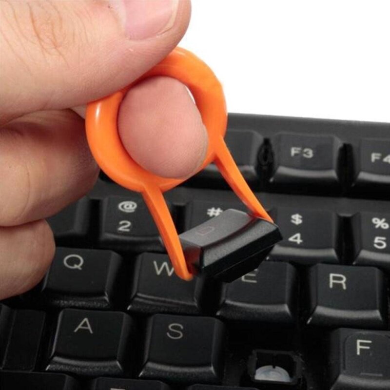 Moonar Mechanical Keyboard Rounded Keycap Puller Key Cap Remove ABS Keypuller Tool (Orange) Malaysia