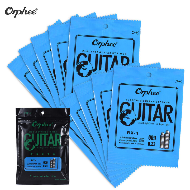 Orphee RX-1 Single String Replacement for Electric Guitar 1st E-String (.009) 10-Pack Nickel Alloy Super Light Tension Malaysia