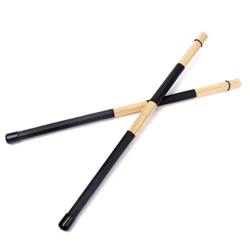 Pair Lightweight Bamboo Bundle Rute Jazz Drum Sticks 40cm Durable Practical
