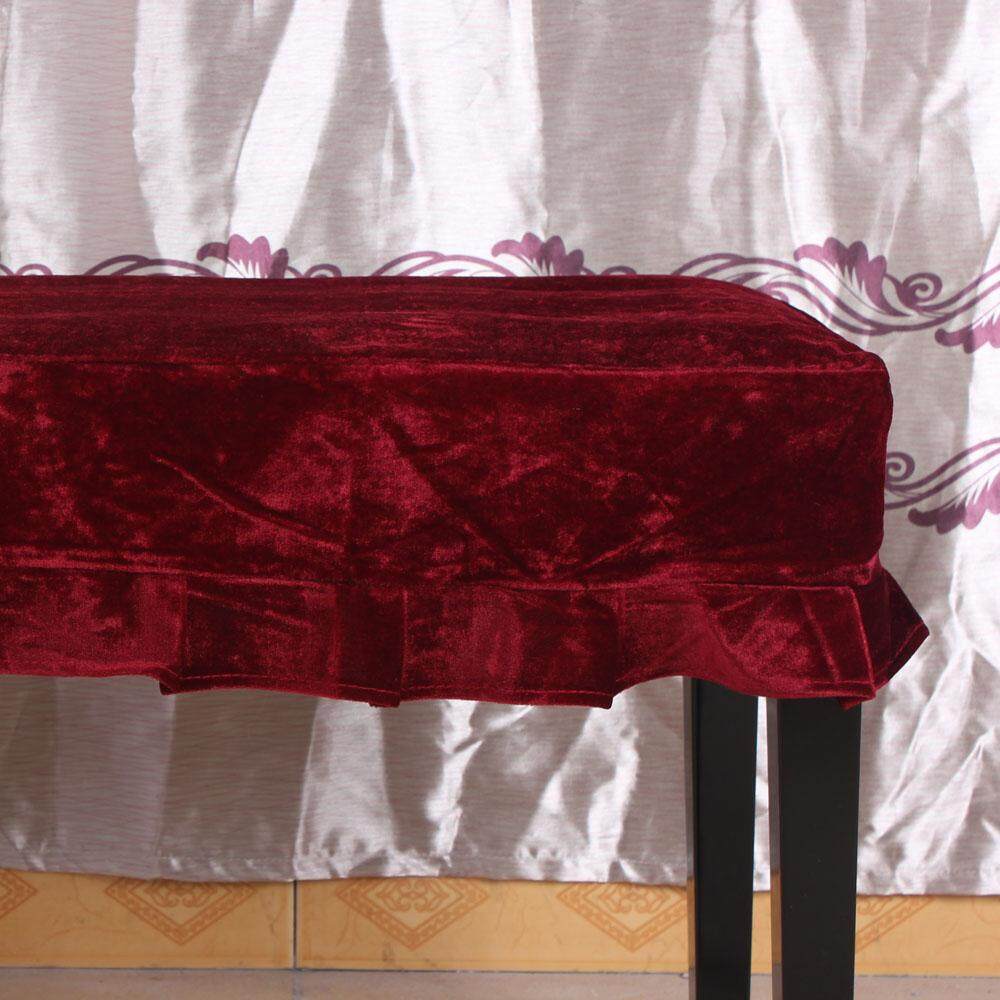 Bangku Piano Kursi Bangku Yang Dihiasi Dengan Sampul Pleuche Macrame 75