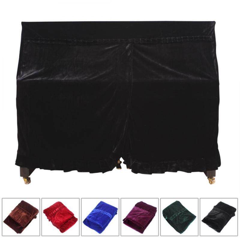 1pc Black Pleuche Upright Piano Dust-proof Cover Dust Guard Tool Malaysia