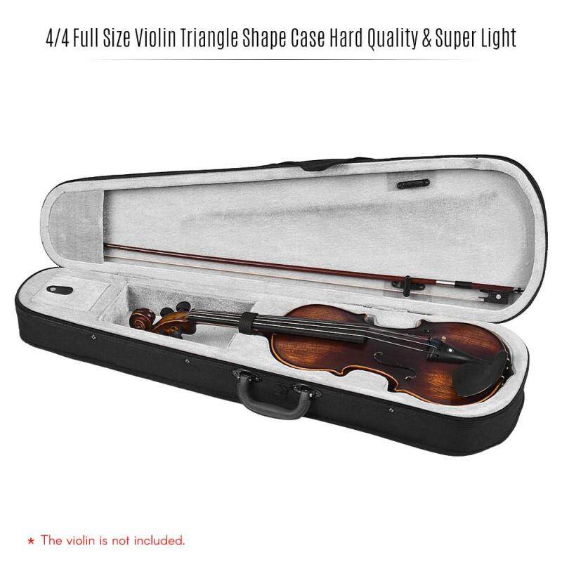 Professional 4/4 Full Size Violin Triangle Shape Case Box Hard & Super Light with Shoulder Straps Gray (Grey) Malaysia