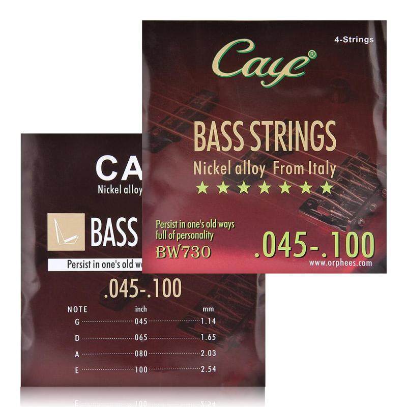 Set 4pcs 1#-4# CAYE BW730 Electric Bass Strings (.045-.100) Nickel Alloy Malaysia