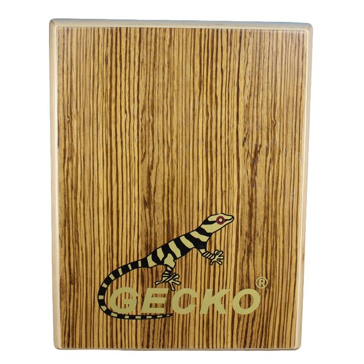 Tablet Percussion From Gecko--PAD-2 Zebra Wood Cajon Drum with Bag Brown - intl