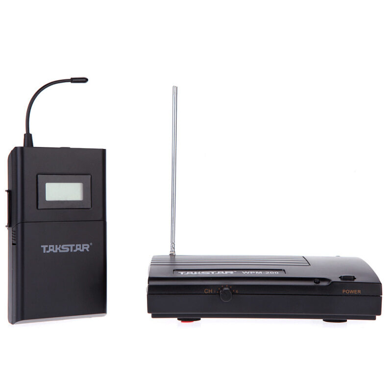 Takstar WPM-200 UHF Wireless Monitor System 50m Transmission Distance In-Ear Stereo Headphones Headset Transmitter Receiver LCD 6 Selectable Channels Malaysia