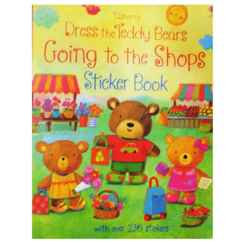 Usborne Dress the Teddy Bears - Going to the Shops Sticker Book Malaysia