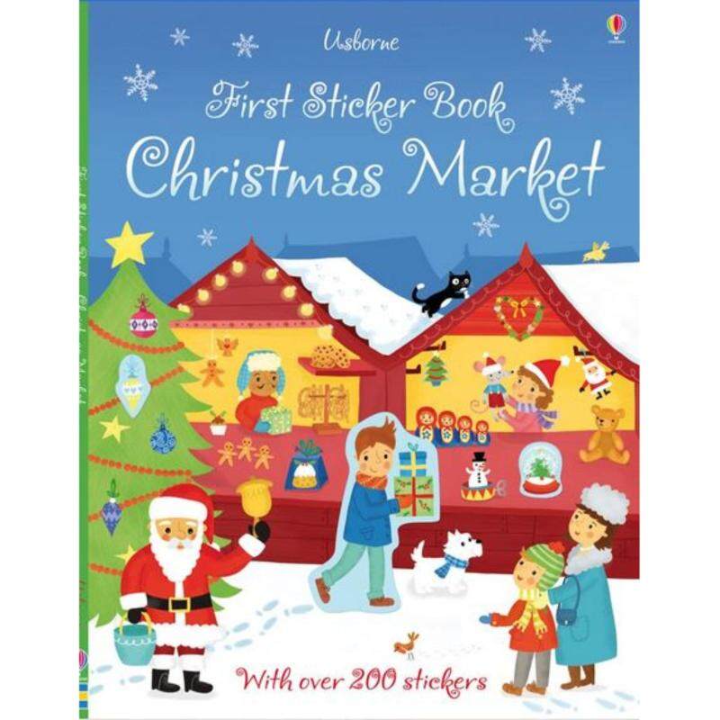 Usborne First Sticker Book - Christmas Market Malaysia