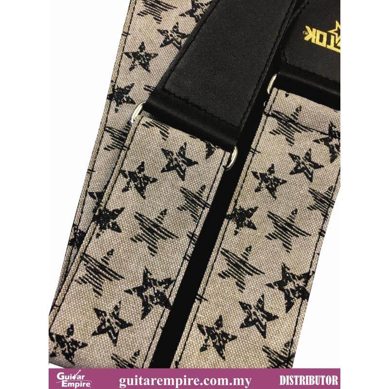 Vostok Guitar Strap Beige Star Designed S093 -Suitable For Acoustic Guitar, Electric Guitar And Bass Guitar Malaysia