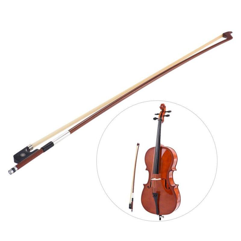 Well-balanced Octagonal Brazilwood 4/4 Cello Bow Horsehair Round Stick Ebony Frog Malaysia