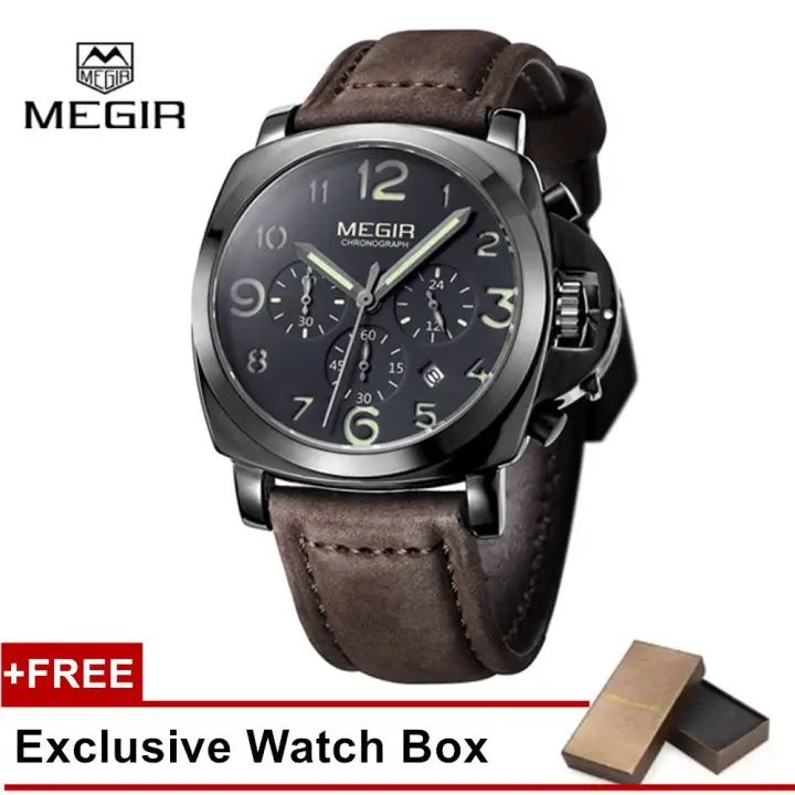 military style wrist watch