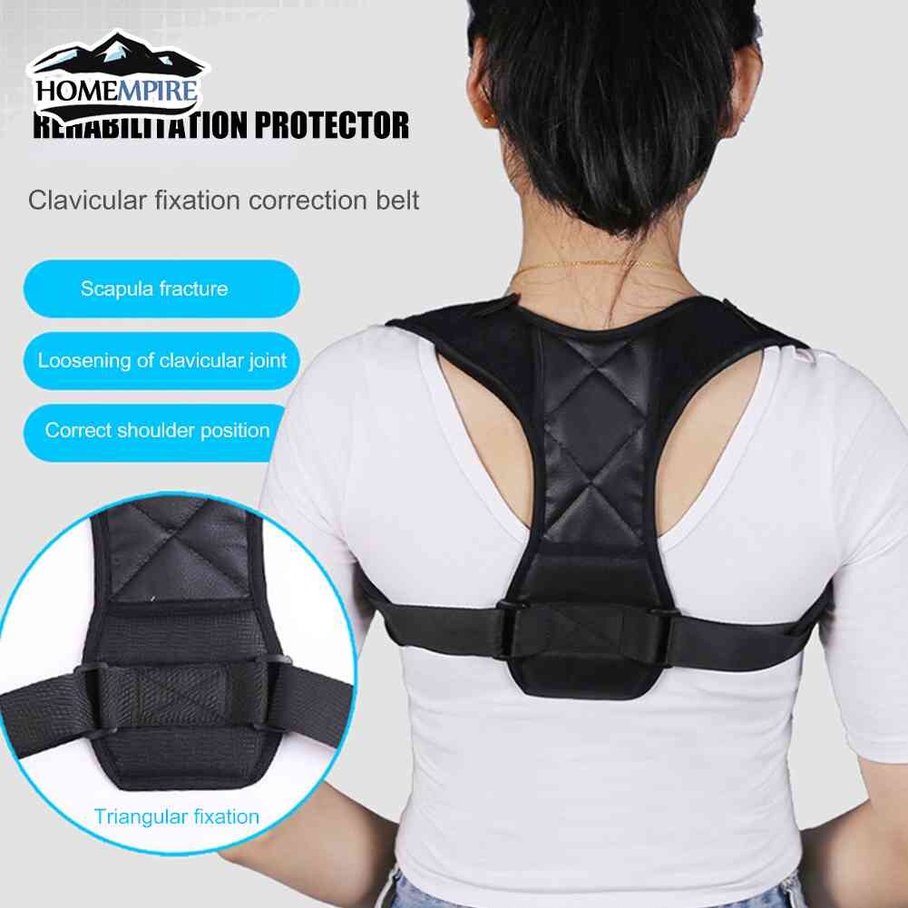Homempire Adjustable Posture Corrector Belt Back Straightener Lumbar Shoulder Support Belt Clavicle Spine Body Brace Women Men Adult Childrens