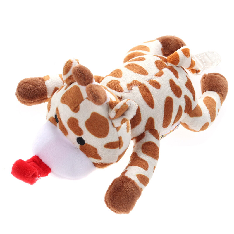 Baby Pacifier Silicone Pacifiers With Plush Toy Giraffe Nipple Soother Cute MY