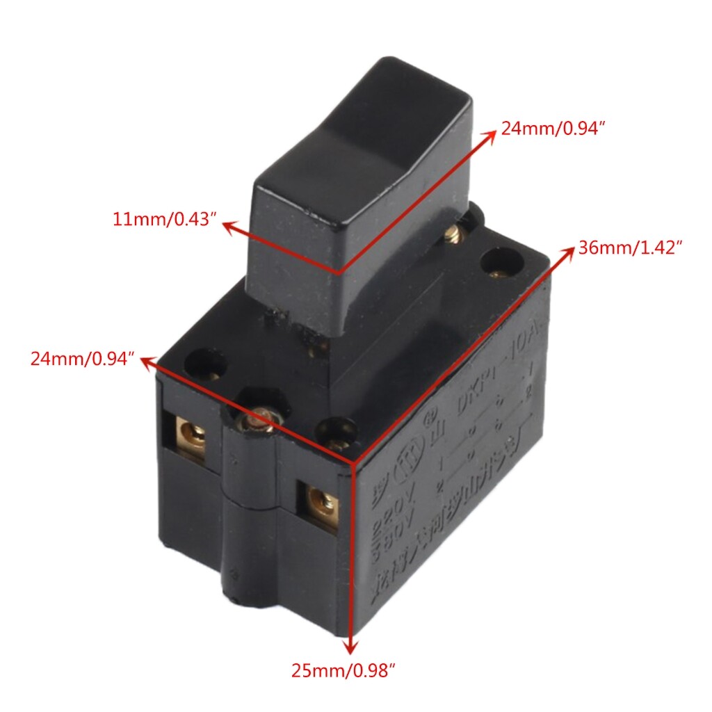 10A 250V 5E4 Large Pullout Crane Cutter Cutting Machine Switch Electric Drill Angle Grinder Switch Electric Tools