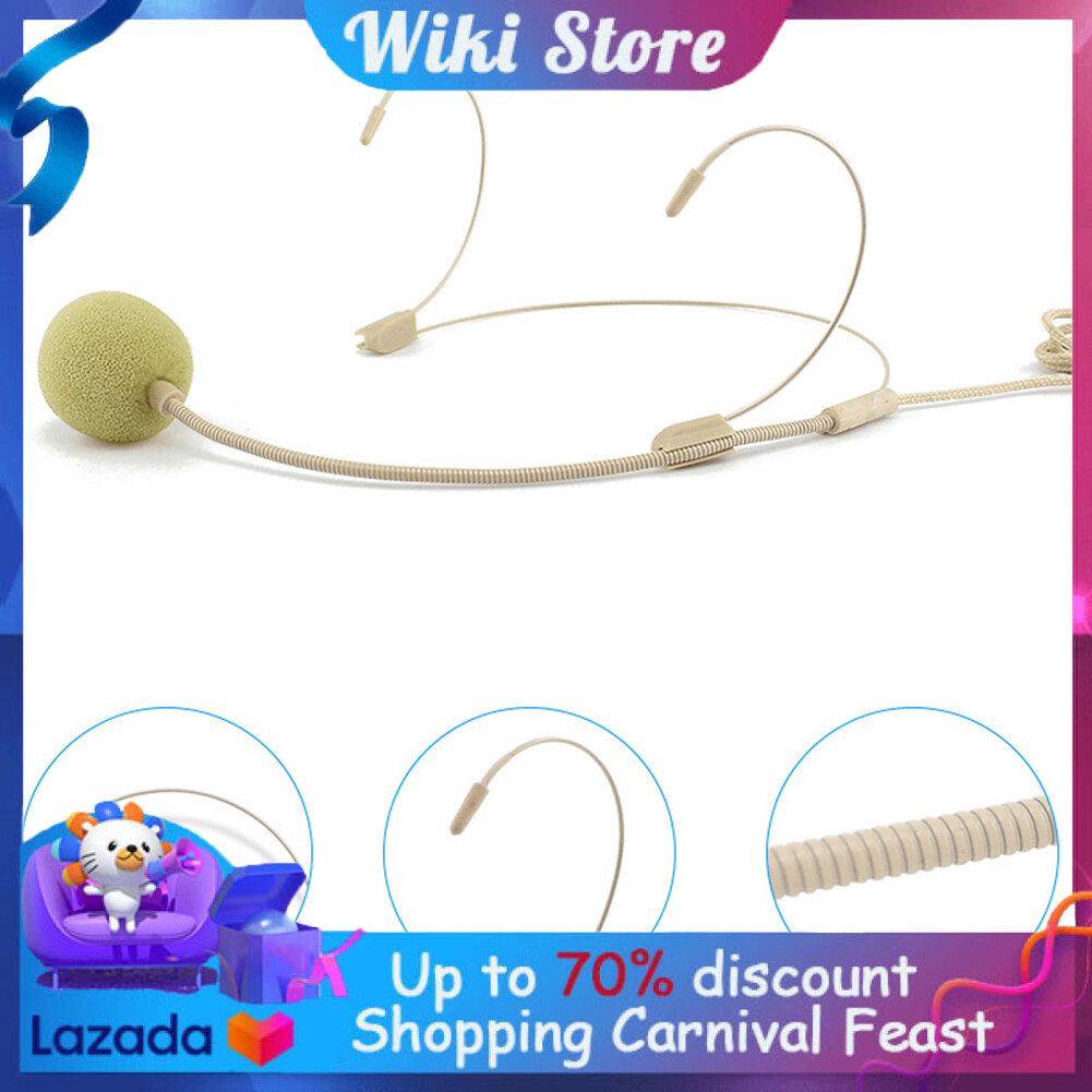 Tai nghe micro có dây, giáo viên hướng dẫn du lịch hiệu suất, đầu móc kép 3.5mm mic