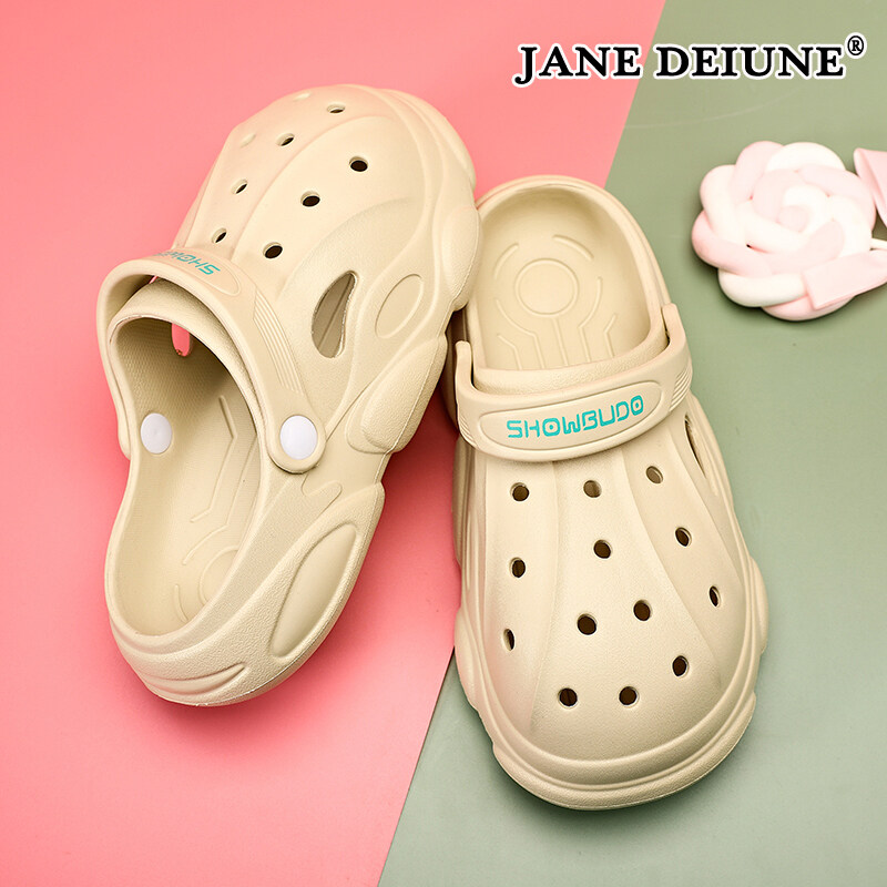 JANE DEIUNE Dép Nam Giày Lỗ Đi Biển Cặp Đôi CHA Mẹ