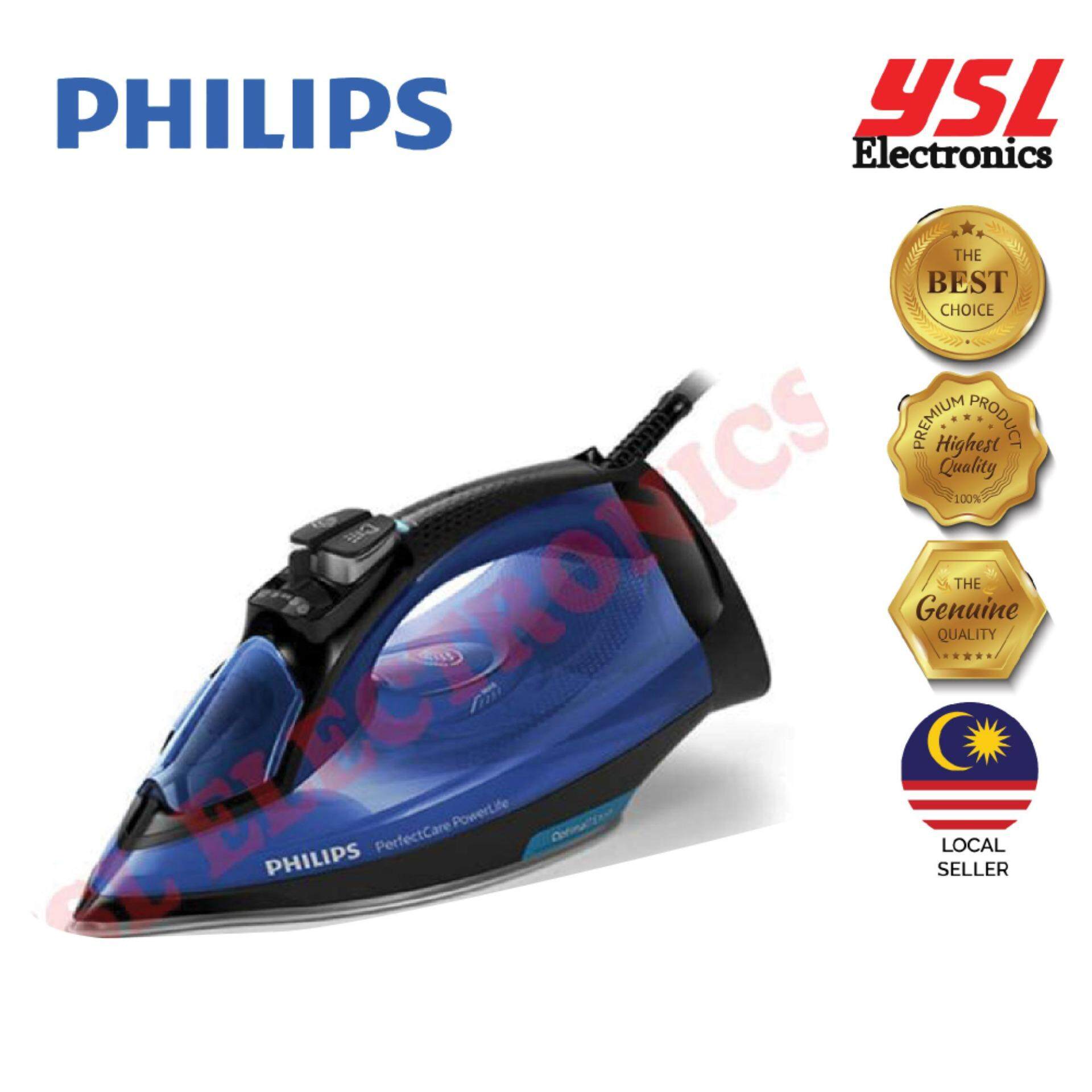 Philips PerfectCare PowerLife Steam Iron GC3920//26 with up to 180g Steam Boost /& No Fabric Burns Technology