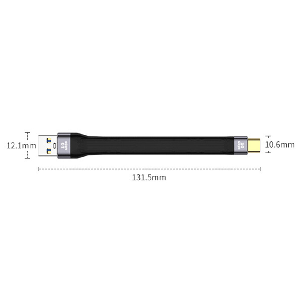 Cáp USB3.1 USB Đực/Cái Sang Type C Dây Sạc Nhanh Ngắn Linh Hoạt Phụ Kiện Di Động