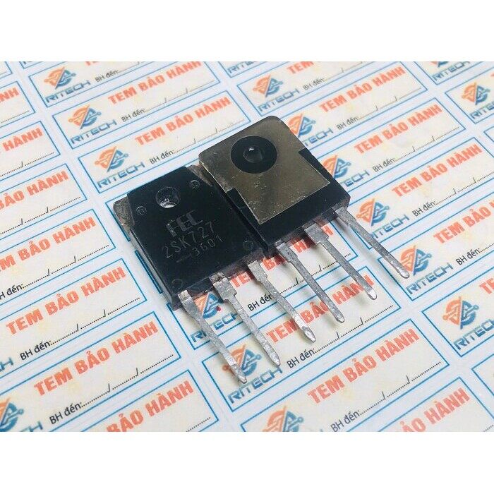 Combo 4 chiếc 2sk727 k727 mosfet to-3p 5a 900v tháo máy