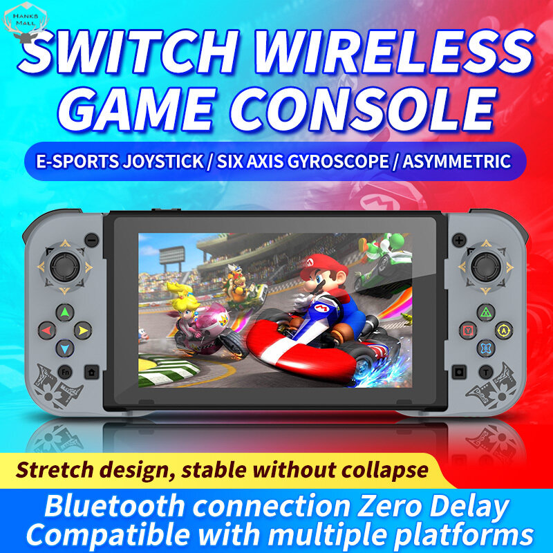 HK Mobile Phone Gamepad Bluetooth-compatible 5.0 Wireless Game Controller Retractable Joystick Compatible For Ios/android