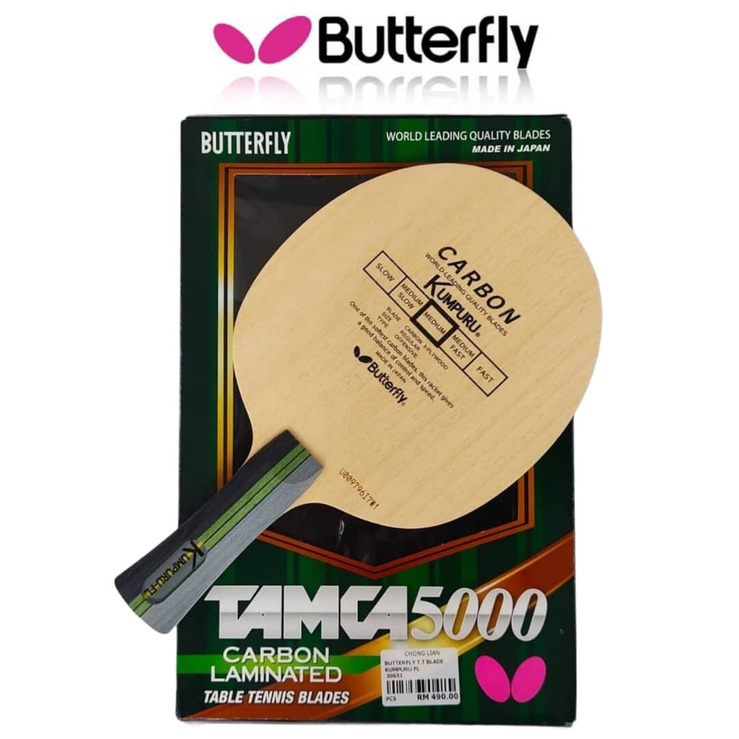 100% Authentic ] Butterfly KUMPURU CARBON FL Table Tennis Bat