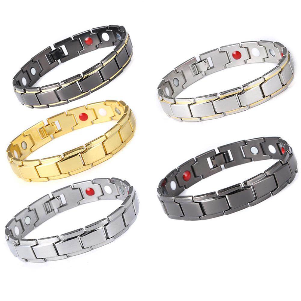 Fashion Men Women Stainless Magnetic Bracelet Health Energy Therapy Arthritis Jewelry