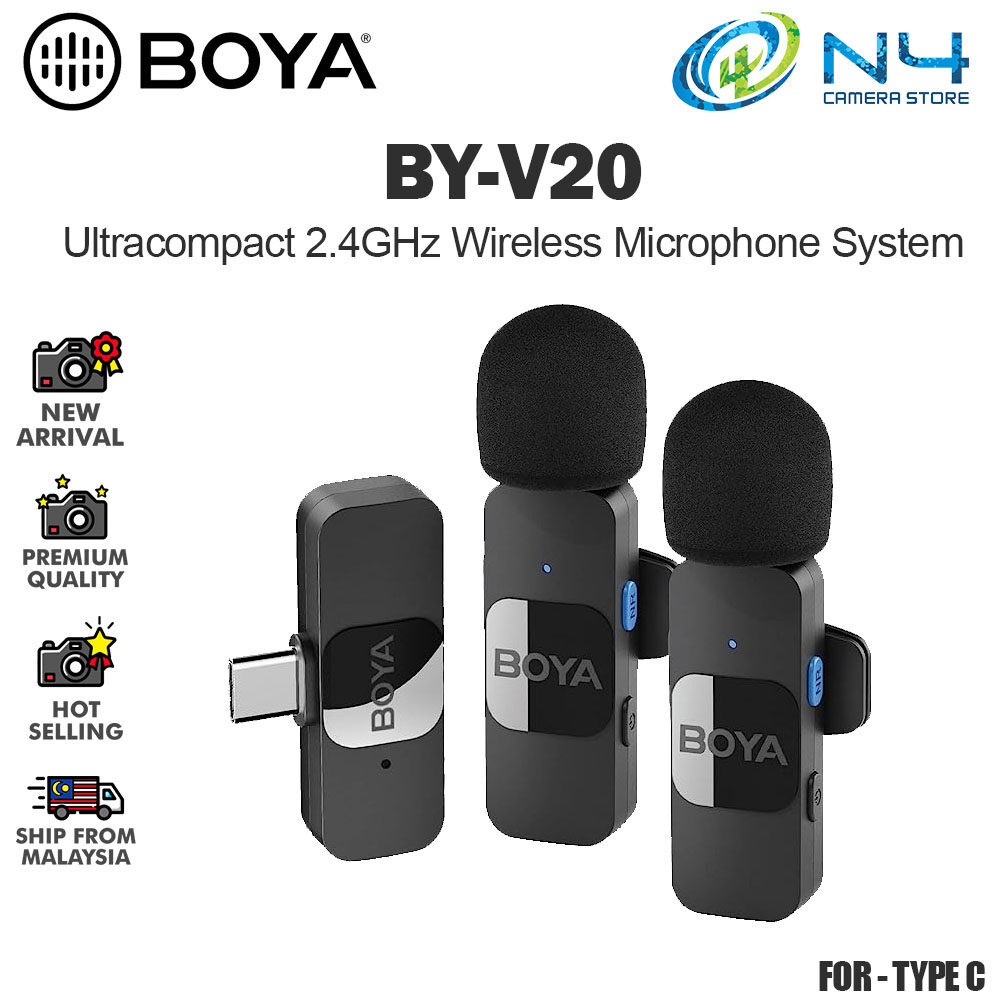 BOYA BY-V2 BY-V20 Professional Wireless Lavalier Mini Microphone for I@S Android Live Broadcast Gaming | Lazada