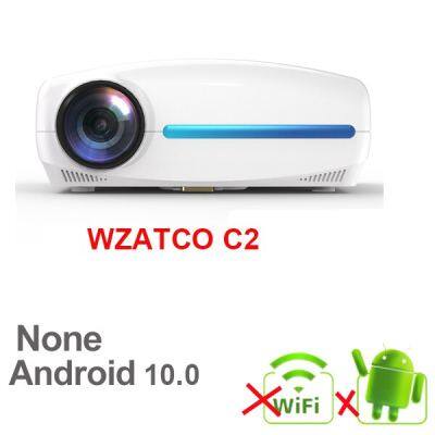 C2 1920*1080P Full HD LED โปรเจคเตอร์4D Digital Keystone 6800โฮมเธียเตอร์มีช่องภายในแบบพกพา Beamer Proyector LED