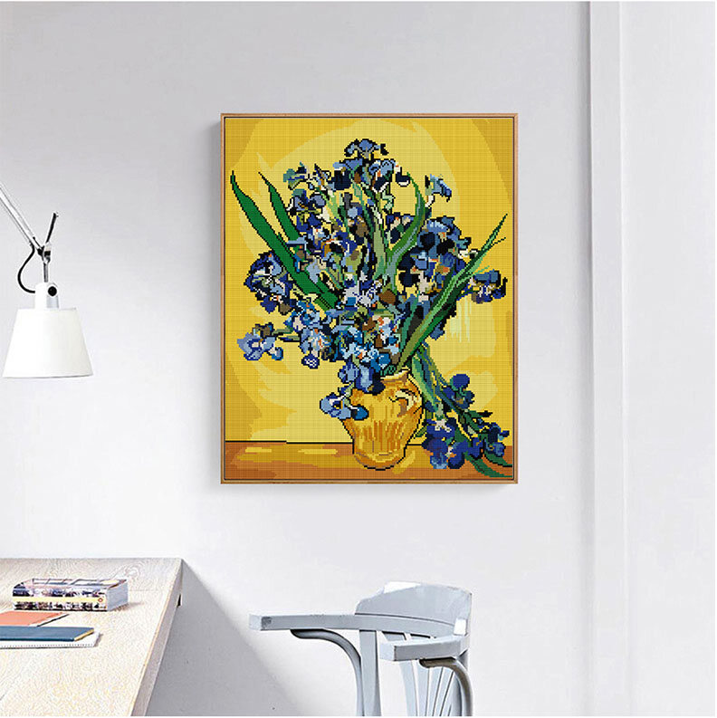 Kỳ Nghỉ Biệt Thự Cross Stitch Cảnh Tự Thêu Handmade Sợi Bông Đầy Đủ Kit, DMC 11CT 14CT Chỉ Kim, Phòng Ngủ Hành Lang Gia Đình Mặt Trang Trí