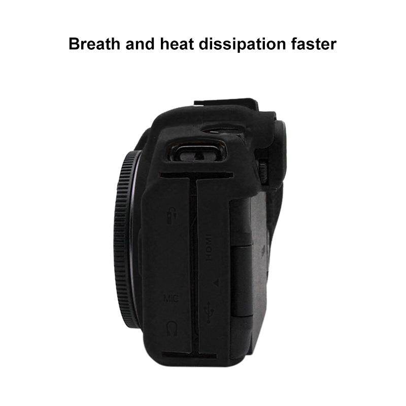 SmartPhonemall PULUZ Soft Silicone Protective Case for Canon EOS RP(Black)
