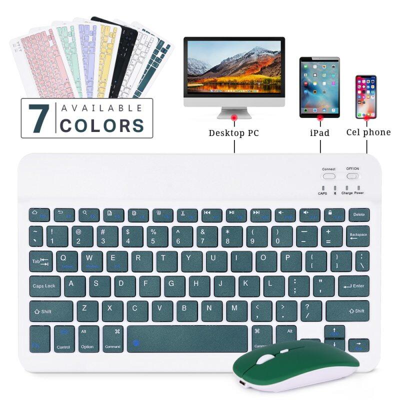 Mini Wireless Bluetooth Quiet Slim Keyboard and mouse for IOS&Android Windows Tablets 10 inch keyboard wireless bluetooth keyboard for tablet Malaysia